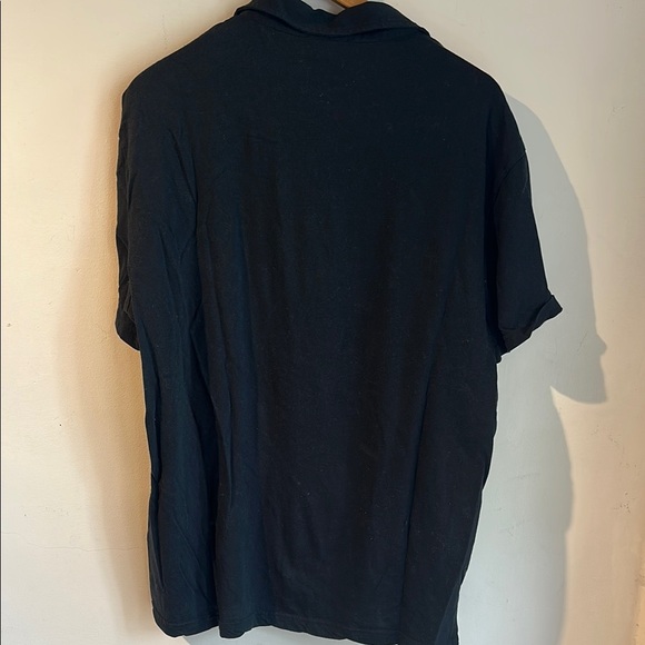 Versace Jeans Black and Yellow Graphic Men's Polo Shirt - Picture 4 of 6